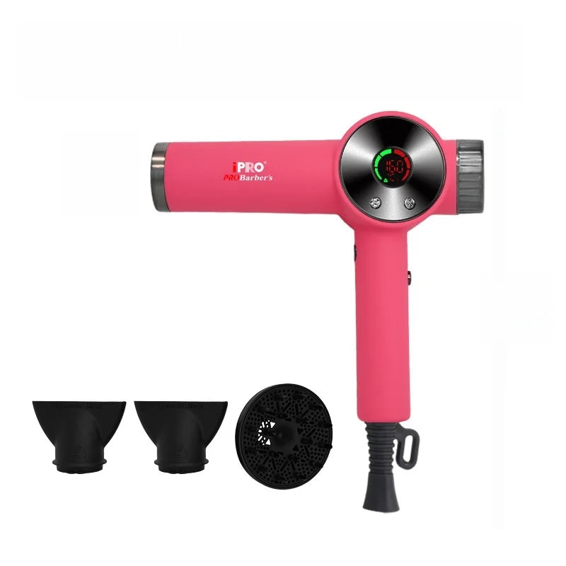 New Intelligent Brushless High-Speed Hair Dryer, Negative Ion Hair Care, High-Power Hair Salon, Exclusively For Hairdressers Peaceful Pleasures Health and Wellness Rose red 220V-240V EU Plug