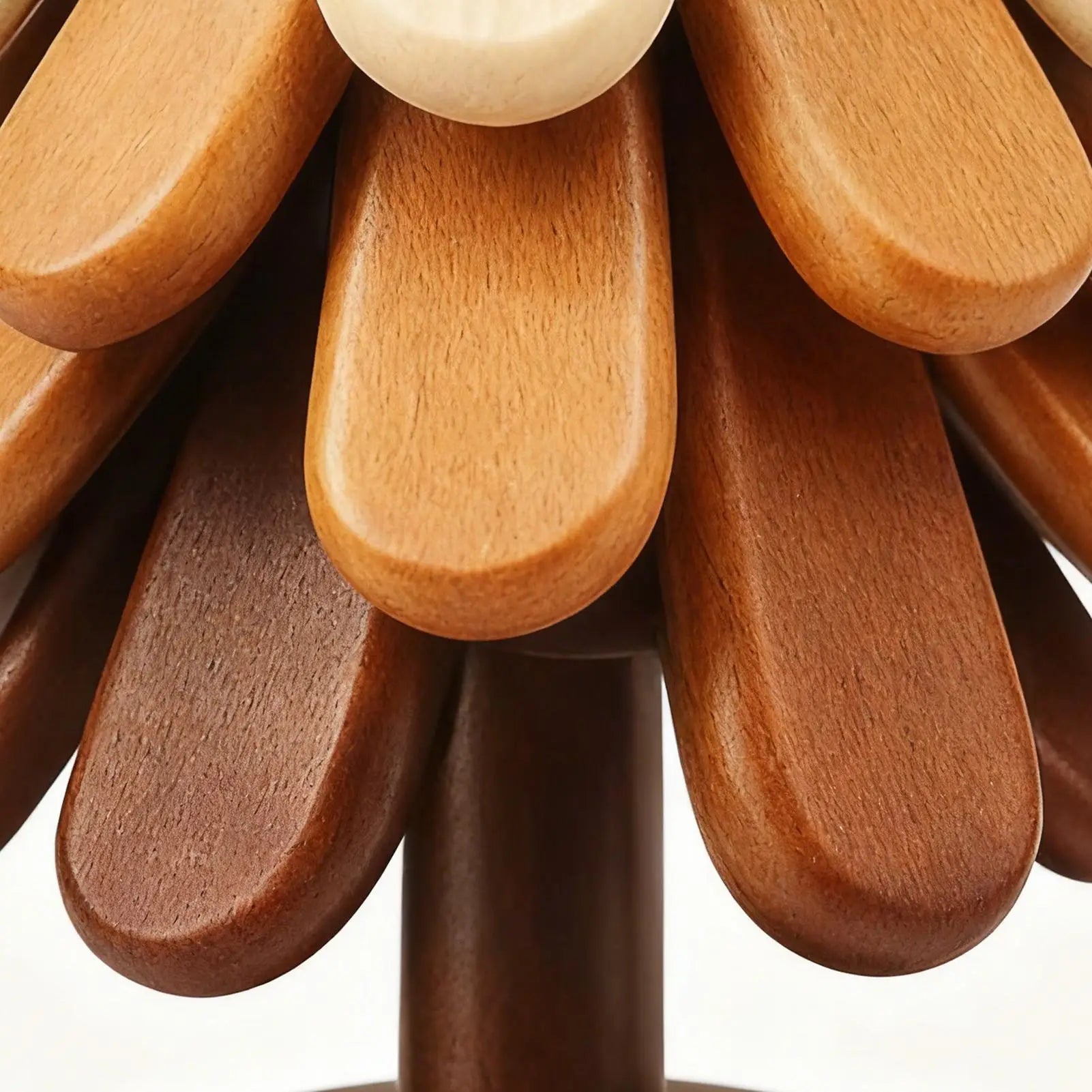 Wooden Tree Trivet Set | 4-Piece Foldable Non-Slip Hot Pot Holders Wooden Trivet Set Peaceful Pleasures Health and Wellness