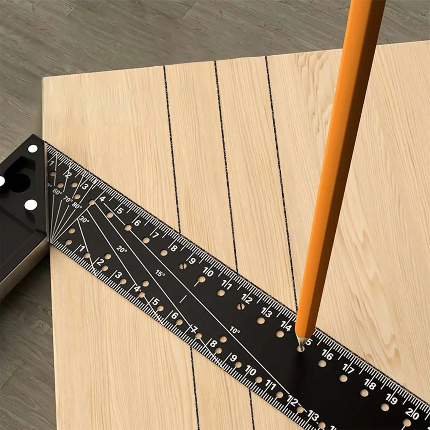 Right Angle Ruler Lightweight Combination 45 90 Degree Multi