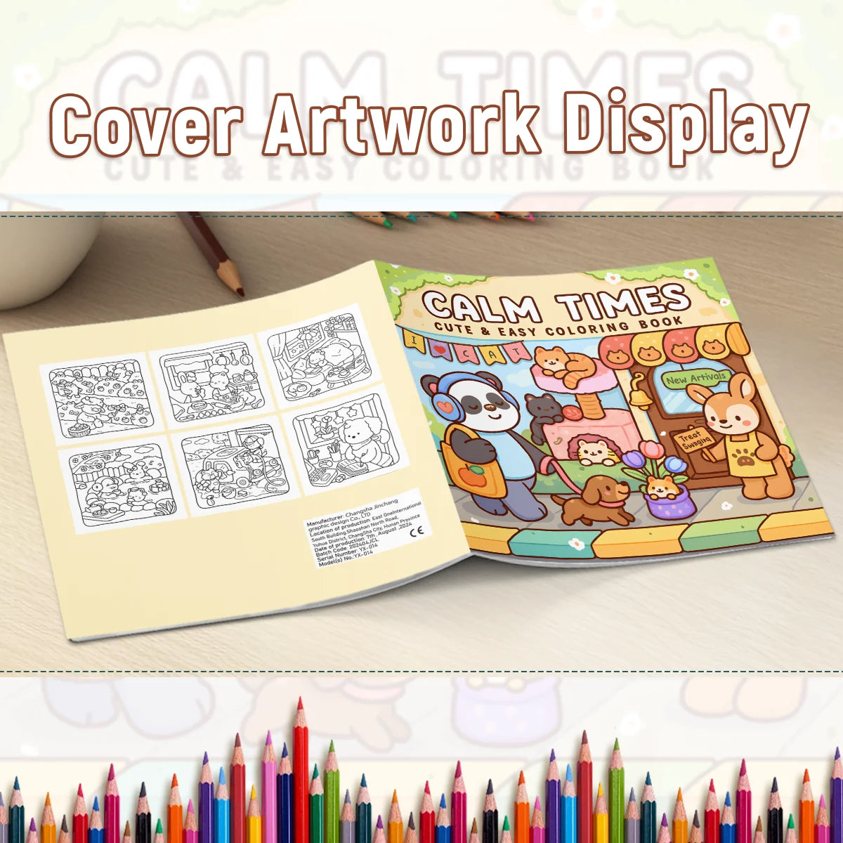 Cozy Coloring Books Adults Bold Easy Patterns Cute Drawing Book