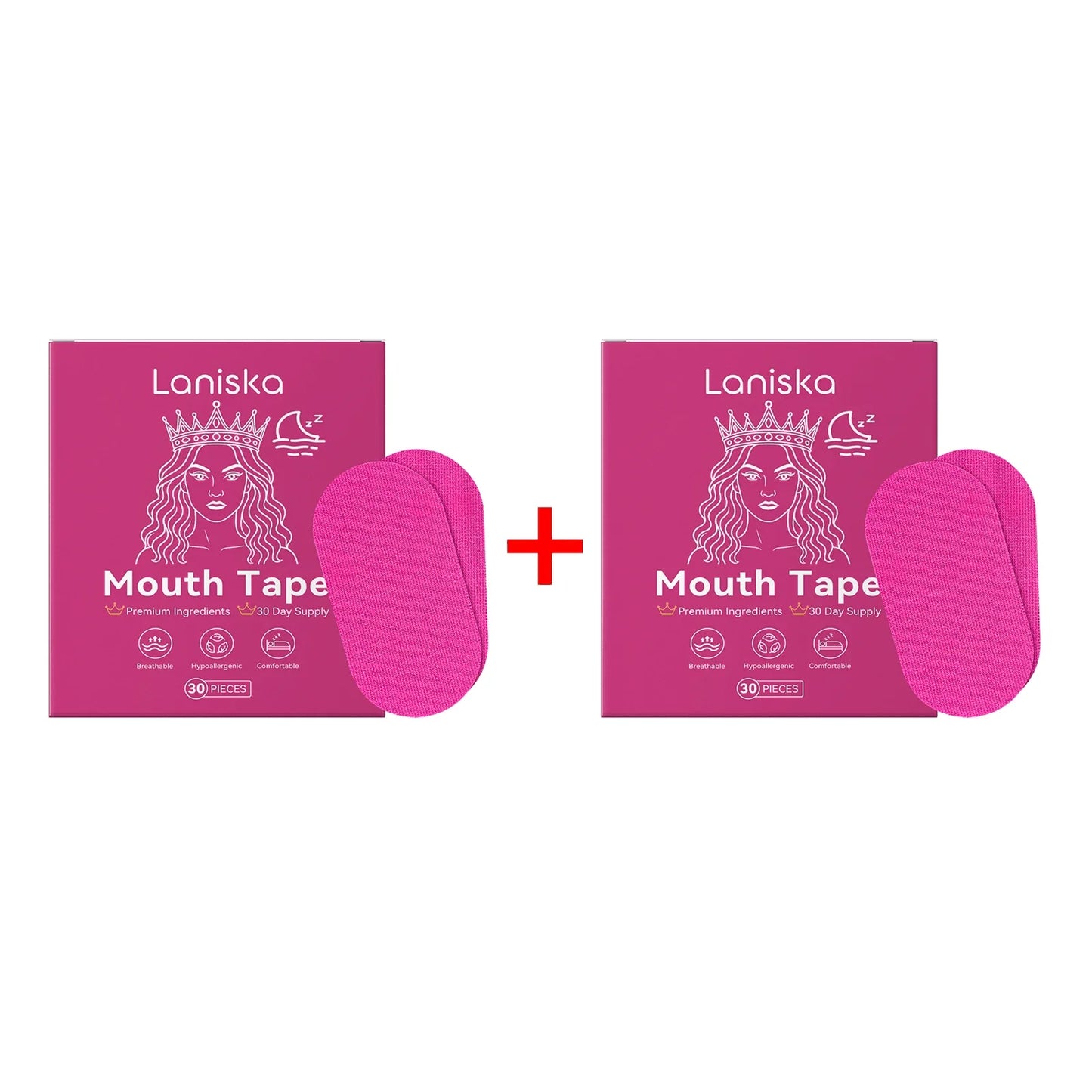 Laniska Lavender Sleep Mouth Tape – Nose Breathing Patch 30pcs