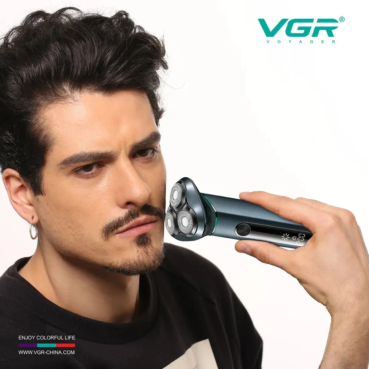 VGR 310 Electric Shaver Rotary 3D Floating Razor Waterproof Men's Shaving Machine Professional Beard Trimmer USB Rechargeable Peaceful Pleasures Health and Wellness