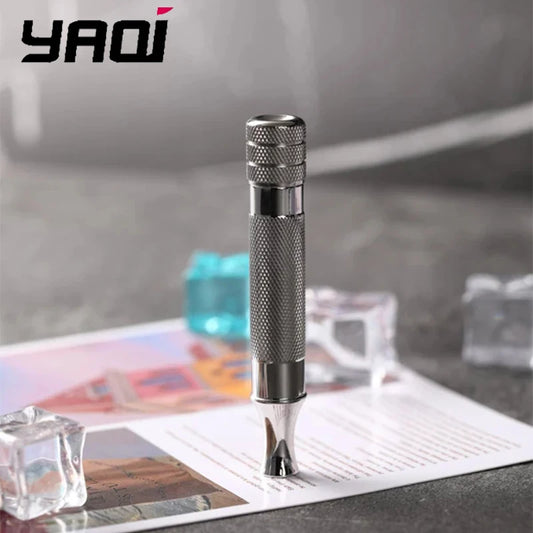 2026 Yaqi Diagonal Stainless Steel Safety Razor Handle Lightweight Design for Versatile Use Personal Grooming Tool Peaceful Pleasures Health and Wellness