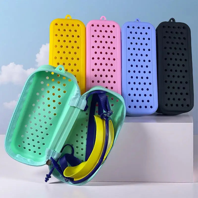 Silicone Swim Goggle Case | Breathable Protective Storage Bag