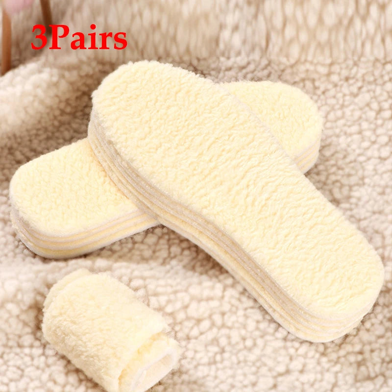 Kids Thermal Fleece Insoles | Warm Cuttable Winter Shoe Pads