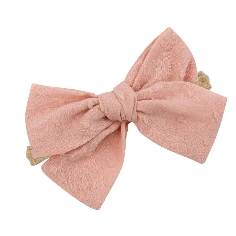 Baby Bowknot Headband | Soft Cotton Photo Prop 0–24 Months