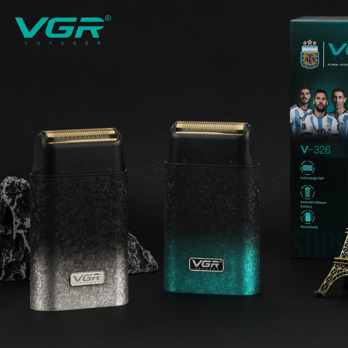 VGR New Reciprocating Shaver Gradient Matte Body Men's Shaver Convenient Home Travel Shaver Hair Removal and Whitening V-326 Peaceful Pleasures Health and Wellness