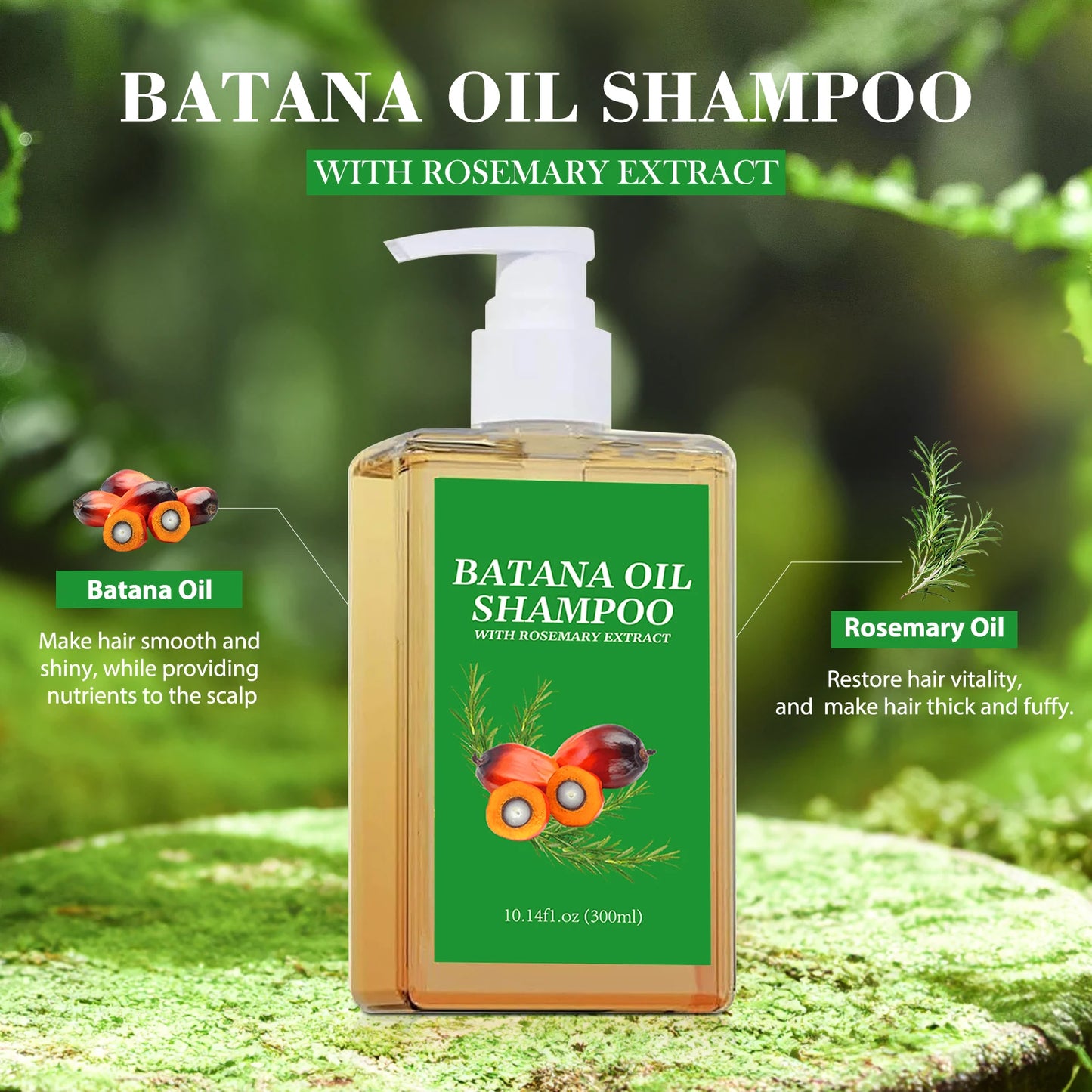 Batana Oil Shampoo & Conditioner Set Hair Strengthens Anti Loss Restore Damaged Cleansing Dandruff Control Hair Growth Shampoo Peaceful Pleasures Health and Wellness
