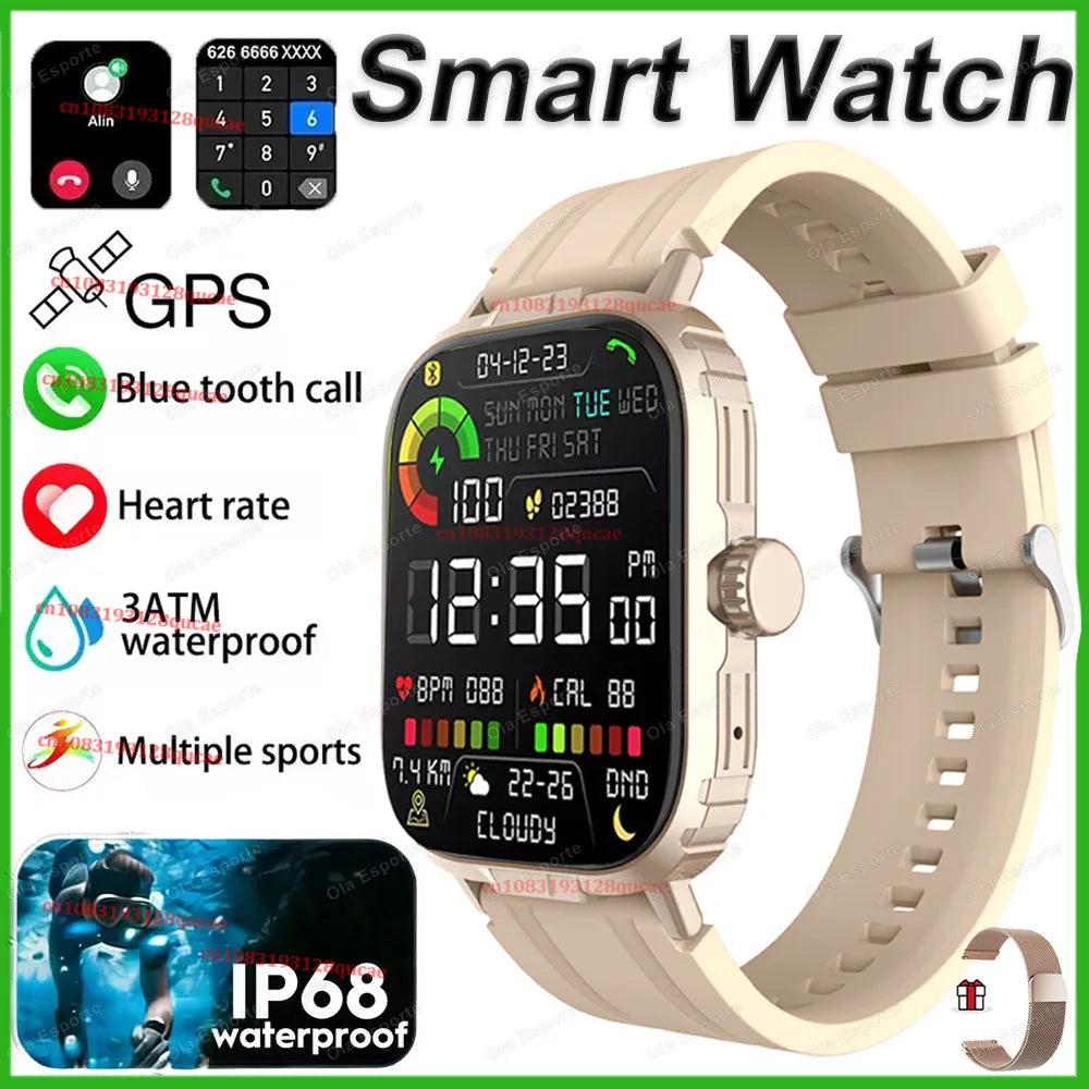 Military GPS Smartwatch IP68 Outdoor Sports Tracker Bluetooth