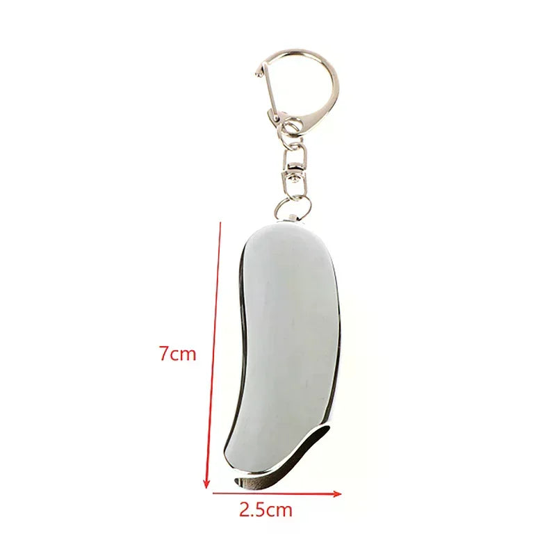 Banana Shape Metal Lighter Case with Keychain & Neck Chain