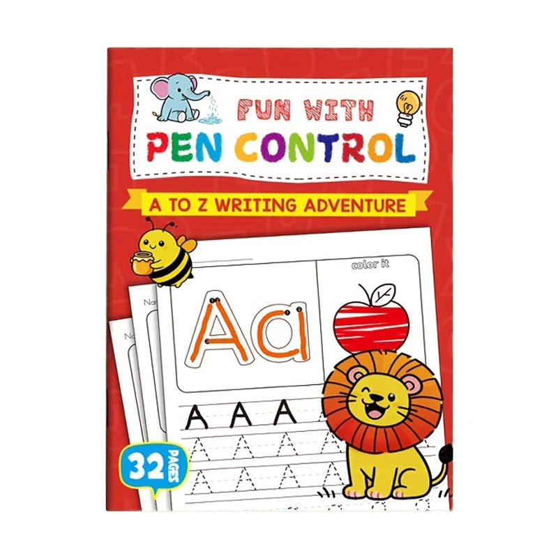 32-Page A-z Alphabet Practice Book Interactive Learning Creative