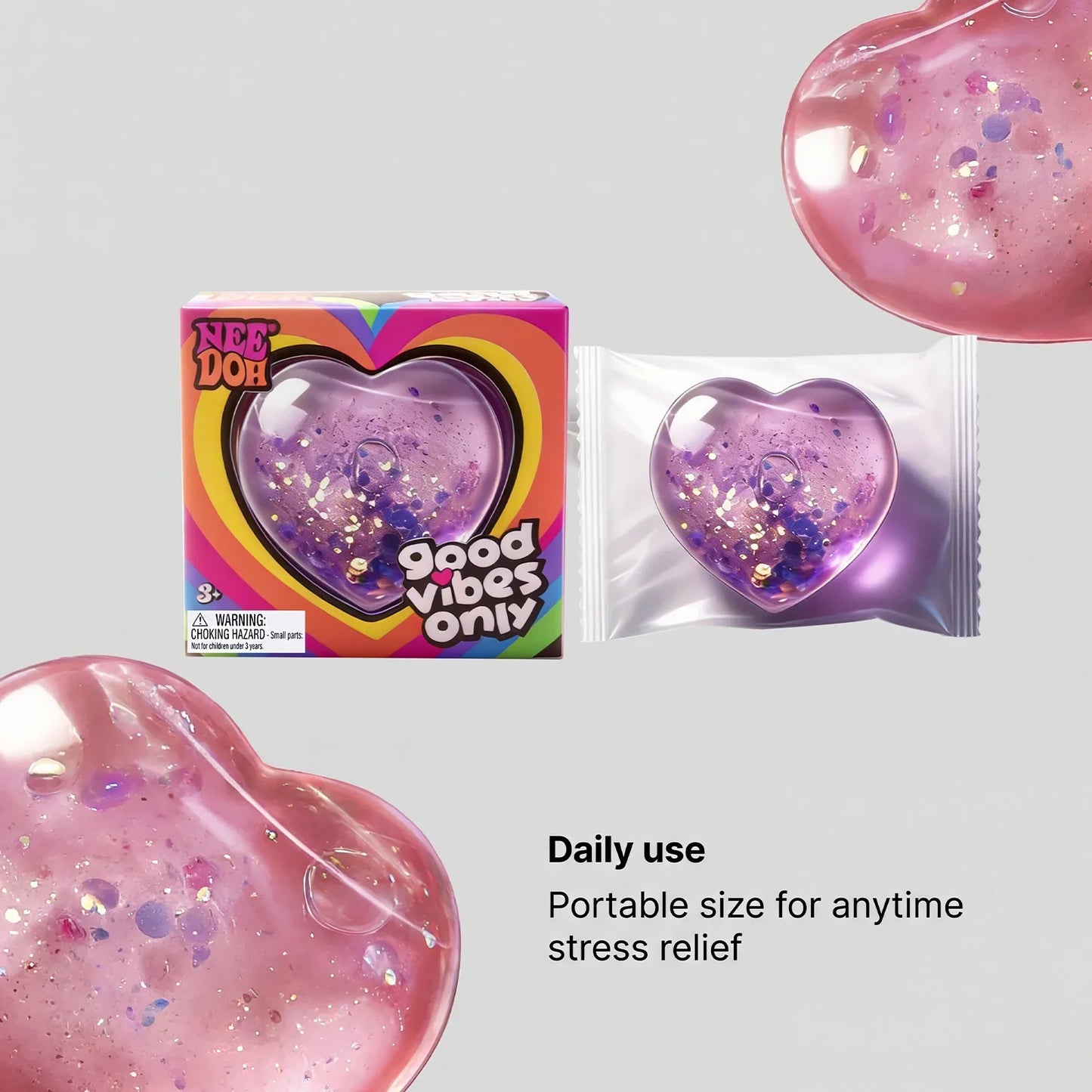 Heart-Shaped Squishy Toy – Soft Slow-Rise Stress Relief Fidget