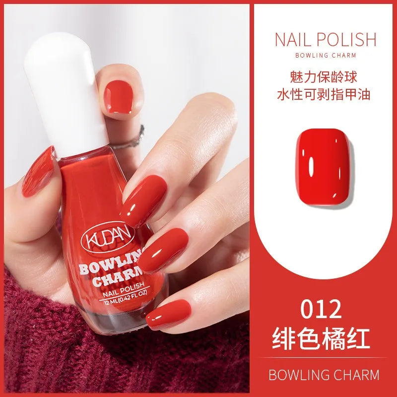 40 Colors Water-Based Nail Polish | Quick Dry No-Lamp Tearable
