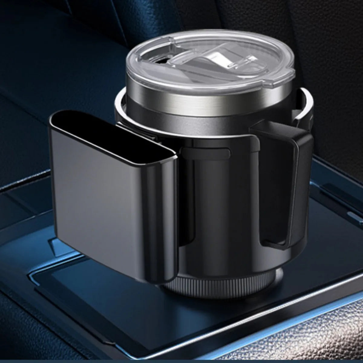 108mm Car Cup Holder 2-in-1 Vehicle Drink Holder Modified Cup Mat Multi-functional Storage Rack Peaceful Pleasures Health and Wellness