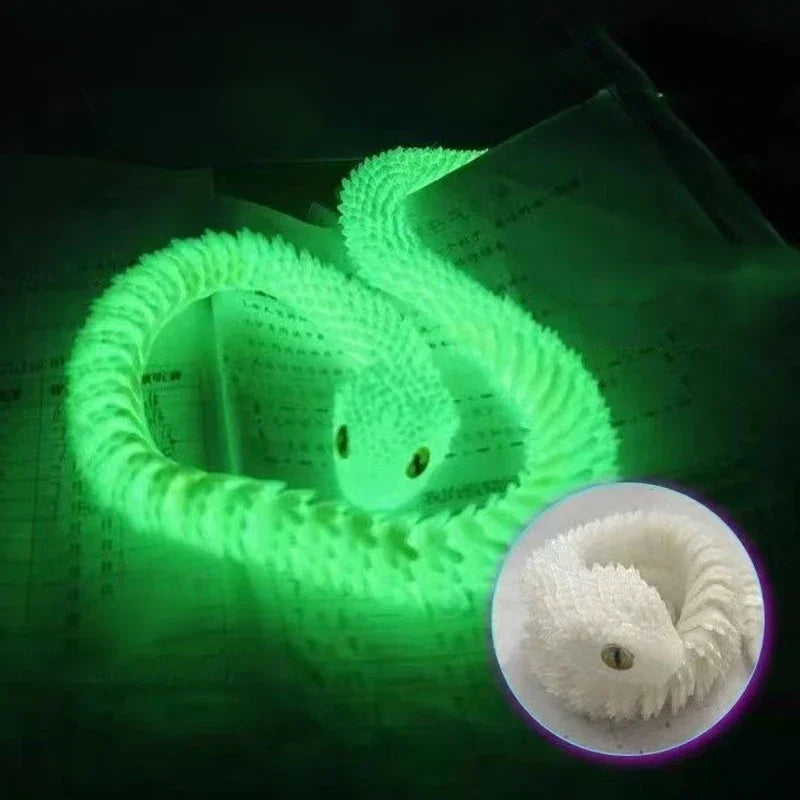 3D Printed Articulated Snake Fidget Toy | Desk Ornament Figurine