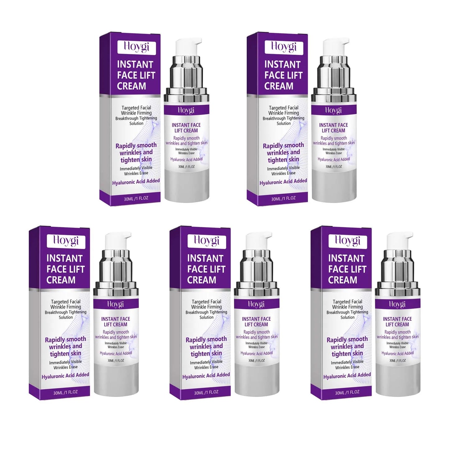 Retinol Face Lifting Firming Cream – Anti-Aging & Brightening Peaceful Pleasures Health and Wellness 5 x 30ml Boxed