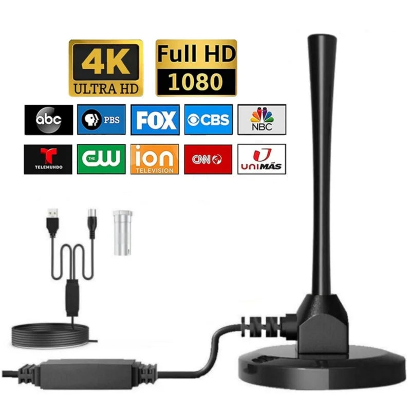 Indoor HD Digital TV Antenna – Dual Amplifiers & DTMB