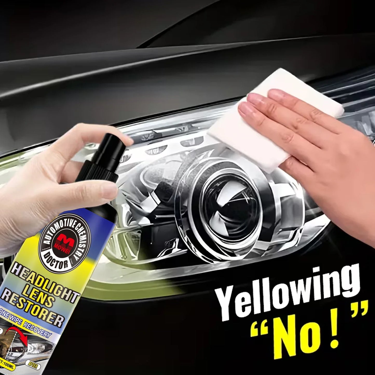 100ml Headlight Restoration Kit – Polish & Protect Car Lenses