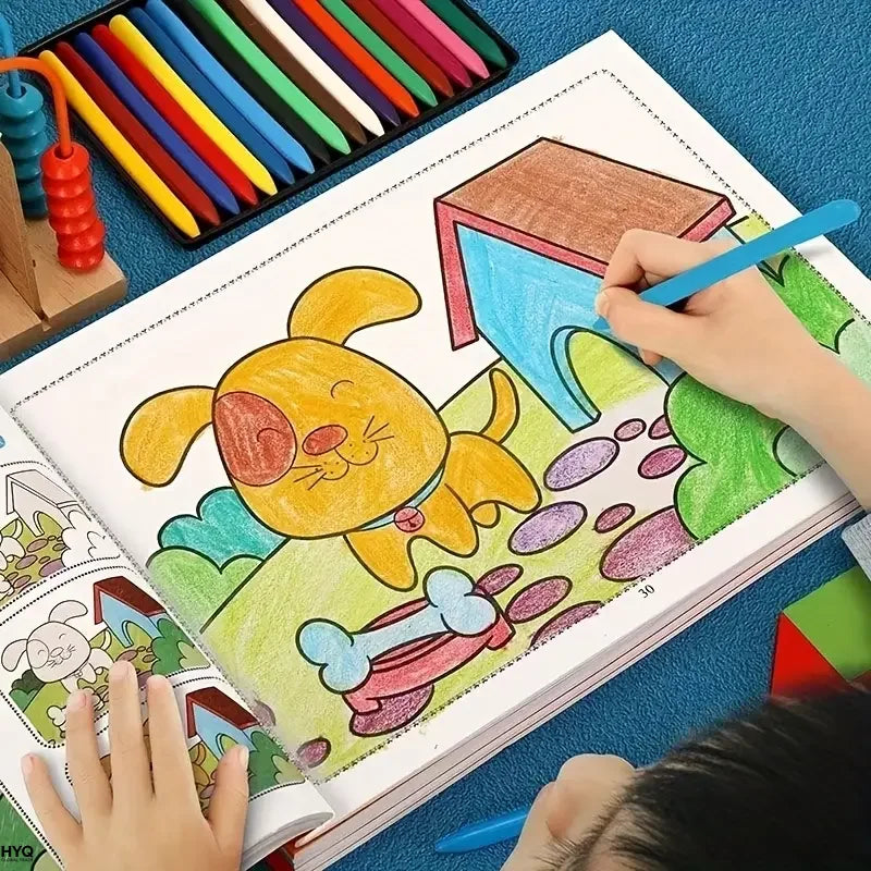 46-Page Kids Drawing Painting Coloring Book Educational Art Supplies