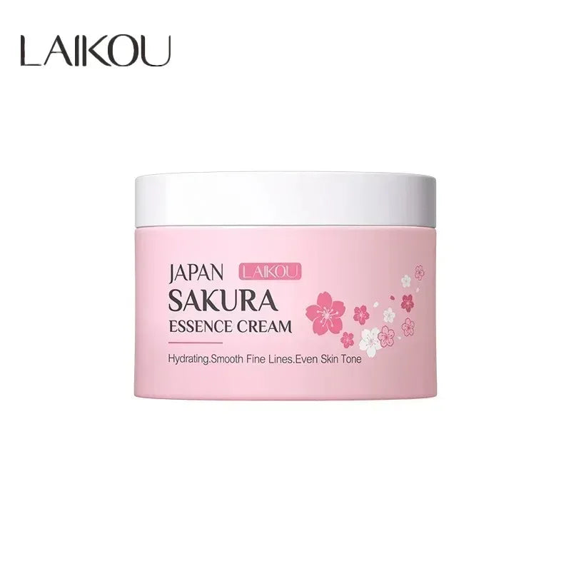 LAIKOU Japan Sakura Face Cream Smoothing Moisturizer Whitening Nourishing Oil Control Skin Care 25g Peaceful Pleasures Health and Wellness