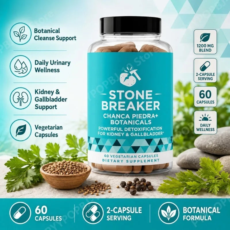 Chanca Piedra Herbal Capsules with Parsley & Celery Seed | 60ct