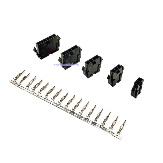 10/20/50sets 3.0 mm Micro-Fit 3.0 Connector Single Row Receptacle Housing 2 Pin 3 4 5 6 Circuit Plug House Terminal 43640 43645 Peaceful Pleasures Health and Wellness 6p 10 sets