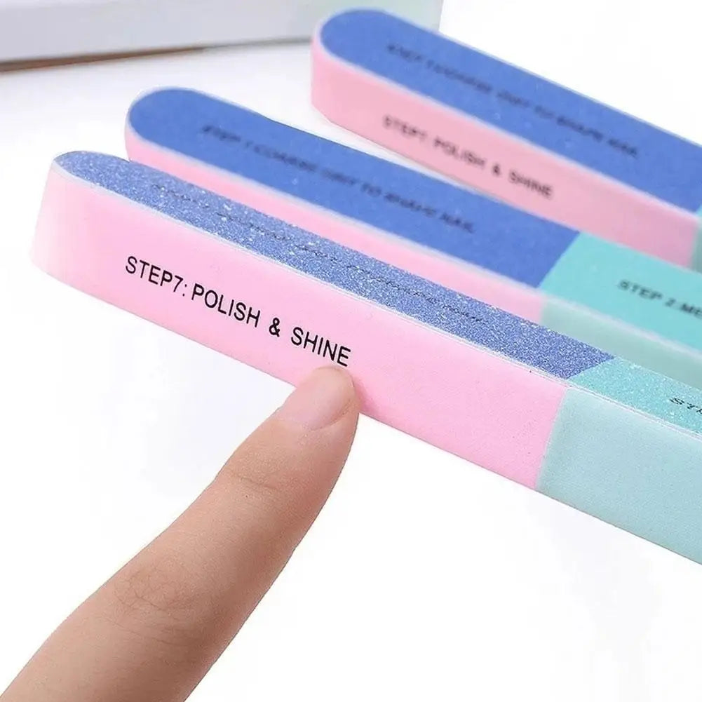 7-Sided Nail Buffer Block | Professional Nail File Polishing Tool