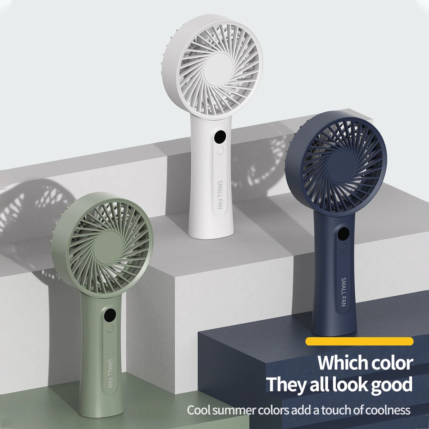 New Portable Handheld Fan, Fan 6 Speed Wind LED Display Personal Mini Travel Fan Hand Held Fan USB Foldable Electric Fan Peaceful Pleasures Health and Wellness
