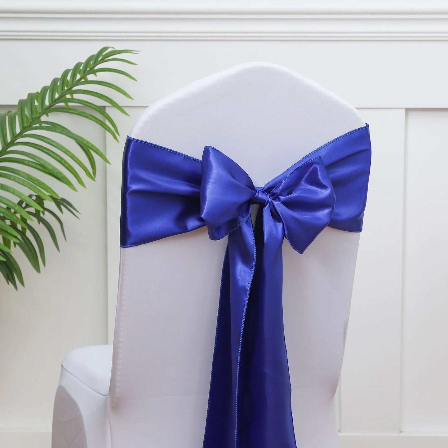 Satin Chair Sashes Bows 5PCS | Wedding & Party Decoration