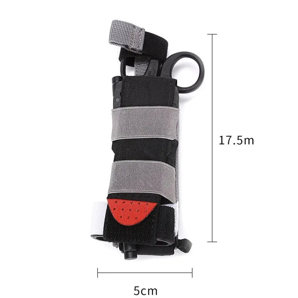 Tactical First Aid Kit Molle Pouch Belt Fast Tourniquet scissors Medical CAT Outdoor Elastic Tourniquet Holder Pen Survival Bag Peaceful Pleasures Health and Wellness