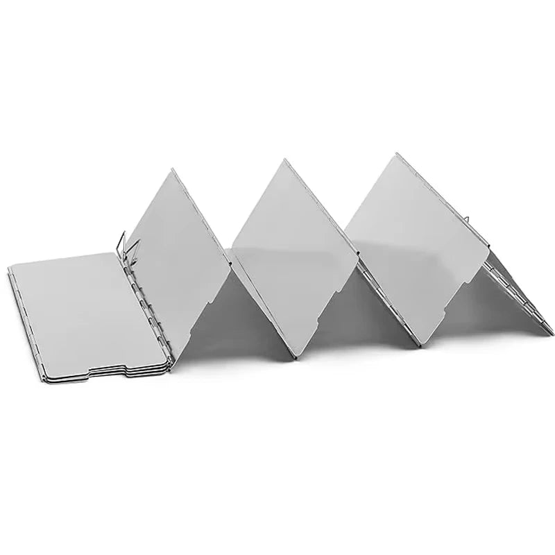 9 Plates Portable Ultralight Outdoor Foldable Wind Shield Camping Stoves Windshield Foldable Gas Cookers Wind Deflectors Stove Peaceful Pleasures Health and Wellness