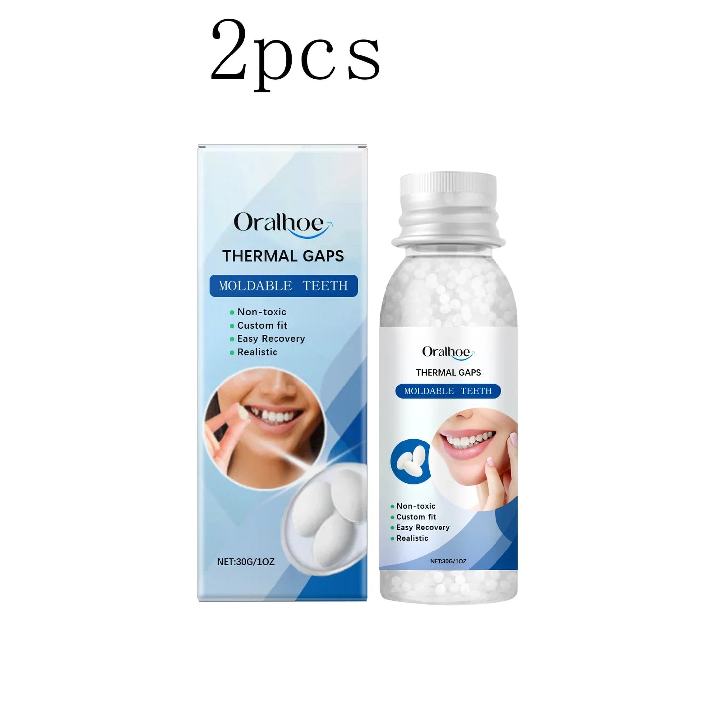 Moldable Temporary Tooth Filling Kit – Thermoplastic Denture Repair