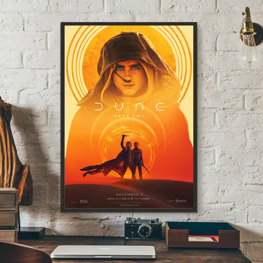 Dune Part 2 Movie Poster HD Waterproof PVC Wall Art Sticker Movie Wall Poster Peaceful Pleasures Health and Wellness z8 21X30cmNoframe