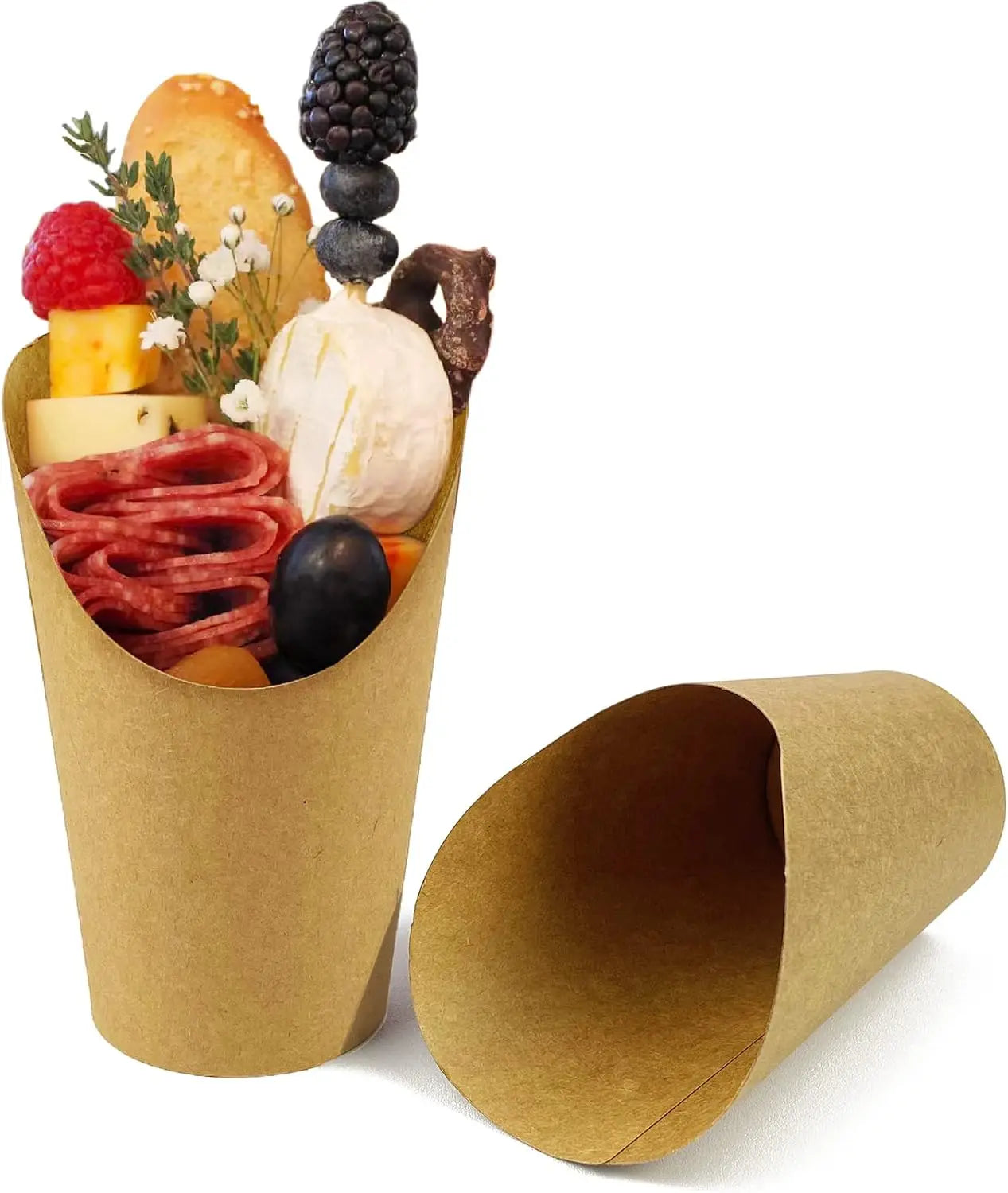 15/50/100 PCS French Fries Holder, 12oz Disposable Paper French Fries Cups Charcuterie Cups for all Occasions (12oz) Potato Chip Peaceful Pleasures Health and Wellness