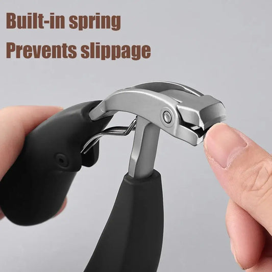 Curved Nail Clippers With Large Opening Anti-Splash Storage Nail Clippers For The Elderly Thick Toenails Heavy Duty Peaceful Pleasures Health and Wellness