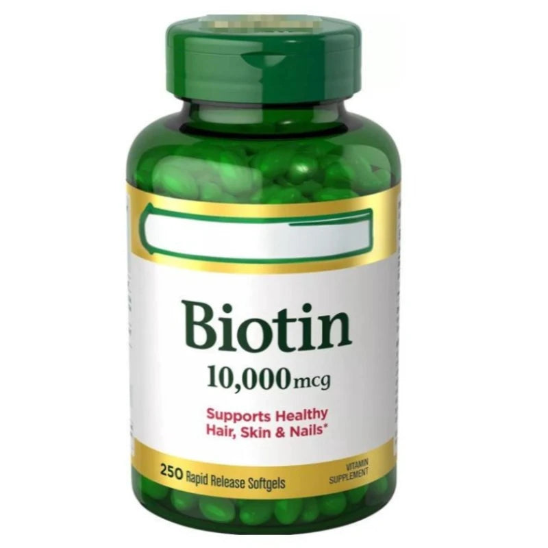 Biotin 10,000 mcg Softgels – Hair, Skin & Nails | 120 Count