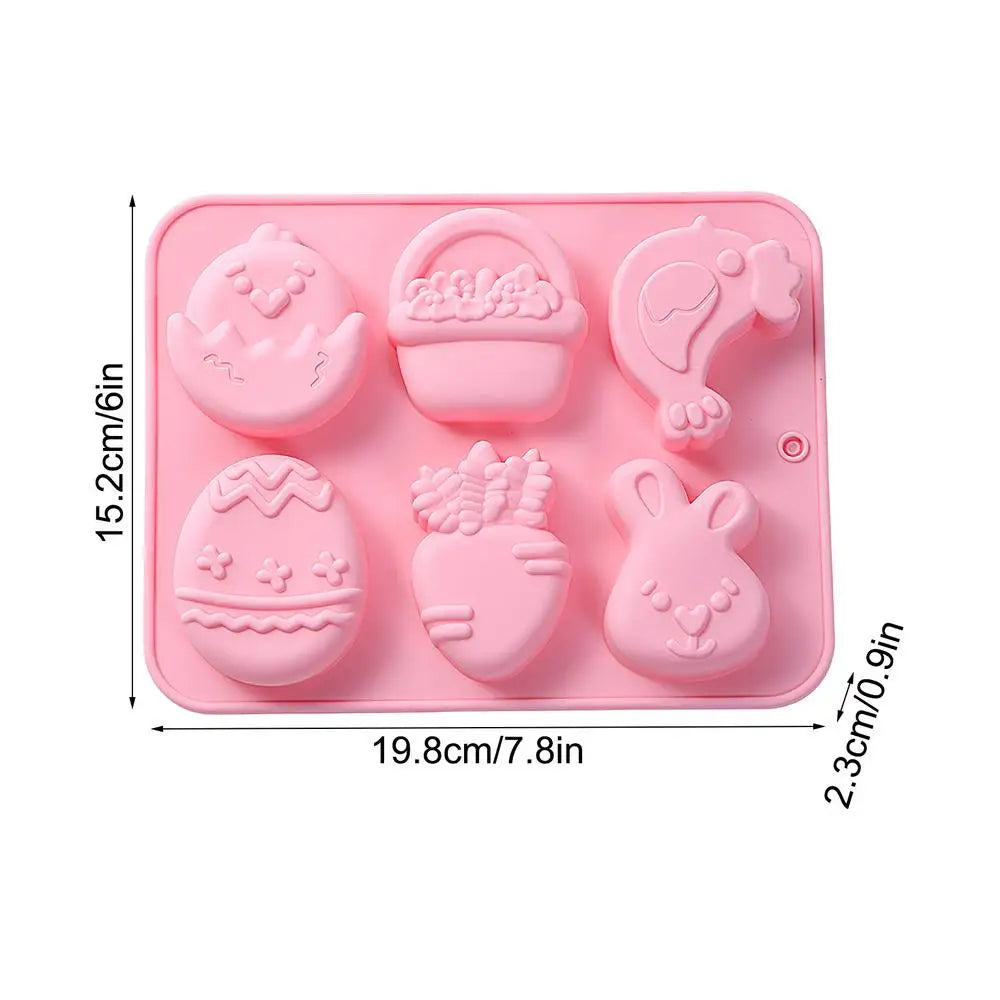 Easter Silicone Mold – Bunny & Egg Chocolate Candy Baking Mold
