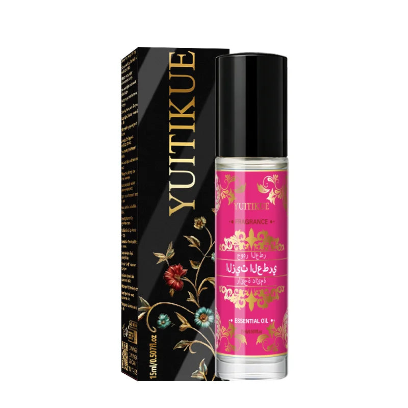 Yuitikue Arabic Perfume Roll-On, 15ml Long-Lasting Fragrance Essential Oil for Body, Unisex Middle Eastern Style Perfume Peaceful Pleasures Health and Wellness 1pc