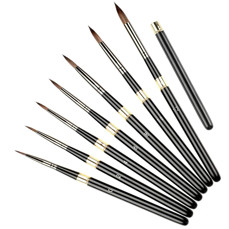 Travel Artist Brushes Removable Portable Watercolor Acrylic Gouache