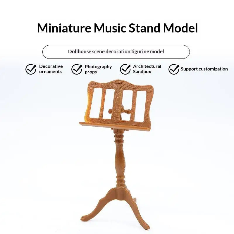 1:12 Miniature Music Stand Model | Dollhouse & Photo Prop