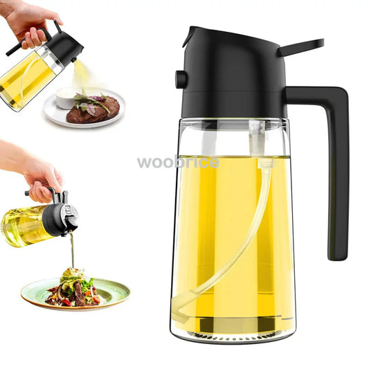 2-in-1 Oil Sprayer & Dispenser Bottle | Air Fryer & Cooking Oil Sprayer Bottle Oasis Select