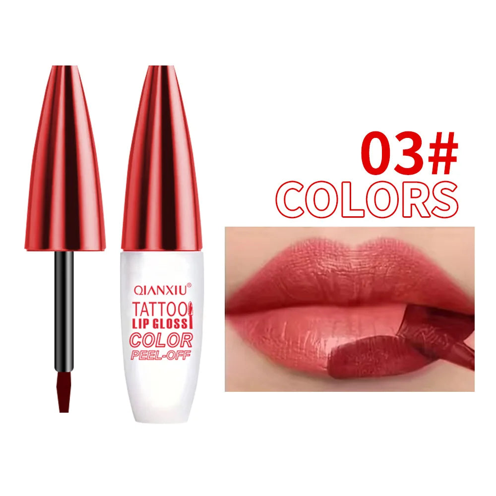 4-Color Peel-Off Lip Gloss | Water-Resistant & Long-Lasting