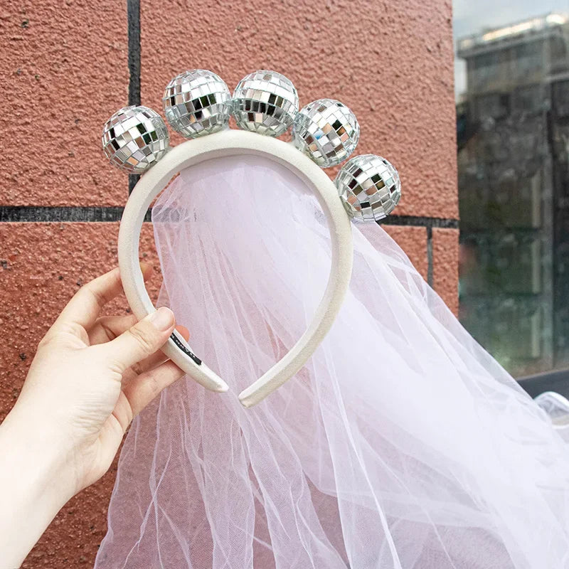 Last Disco Bachelorette Veil | Nash Bash Cowgirl Bride Gift