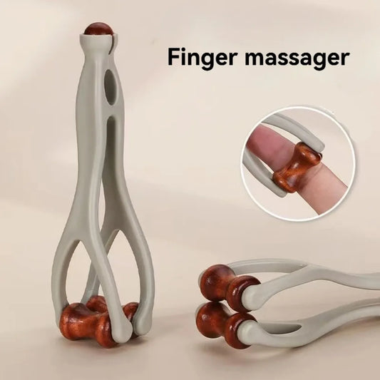 Finger Massager Dual-Row Roller Design Easy Use Relieve Finger Fatigue Promote Blood Circulation Portable Roller Finger Massager Peaceful Pleasures Health and Wellness