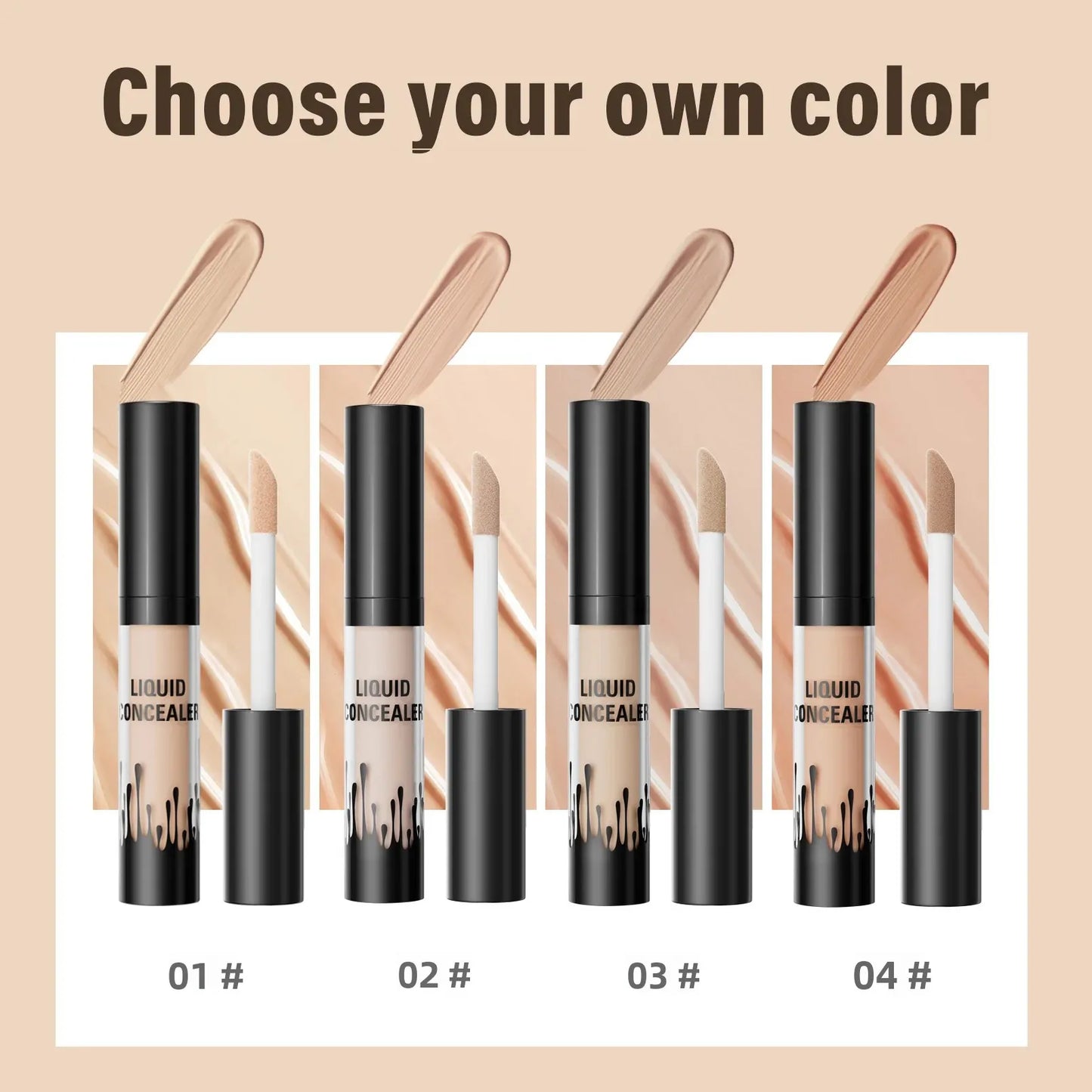 Hello Kiss Full Coverage Waterproof Concealer – All Skin Types