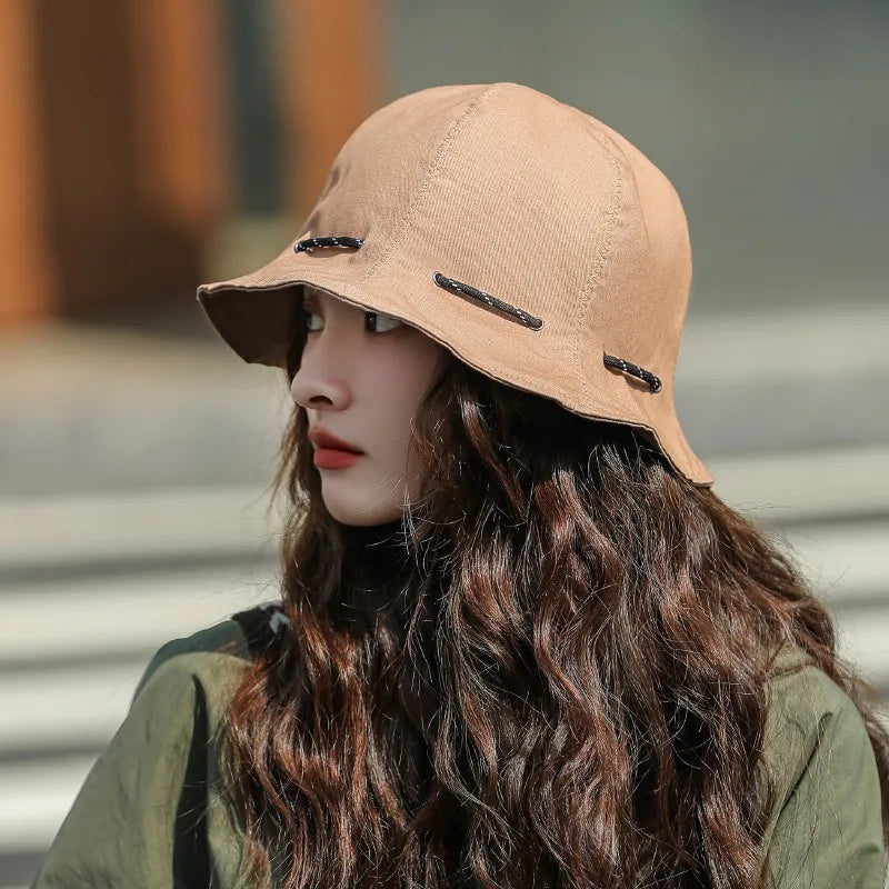 Women's Wide Brim UV Sun Visor Hat – Korean Style Beach Cap Wide Brim Sun Hat Peaceful Pleasures Health and Wellness Khaki