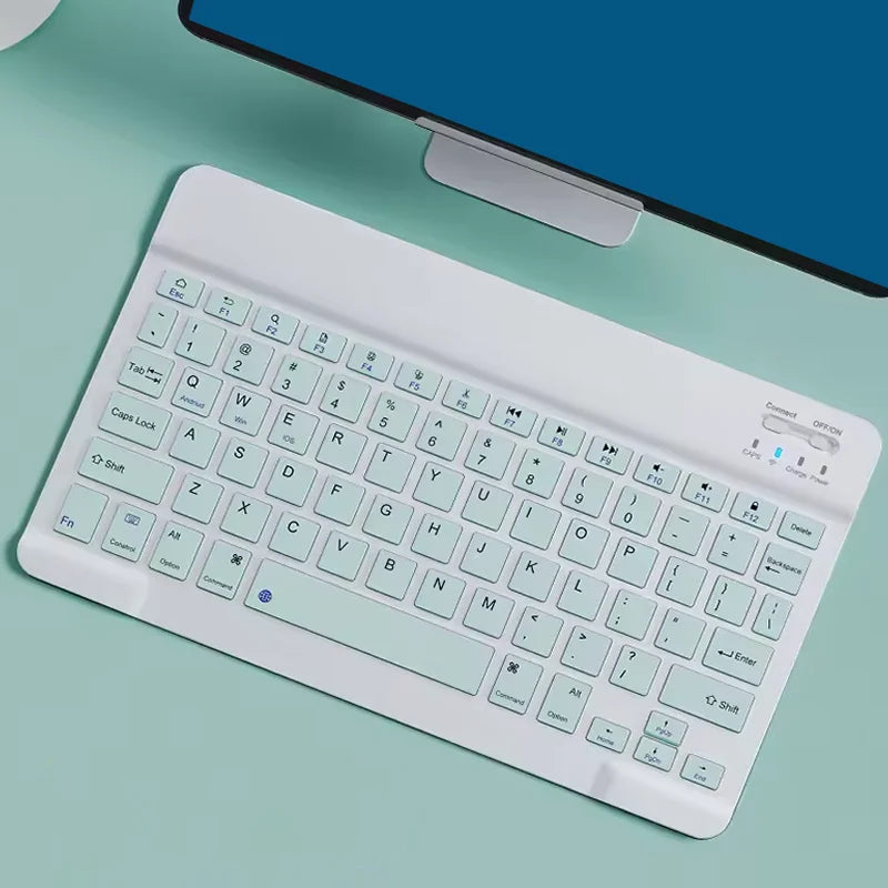 Ultra-Slim Wireless Keyboard Mini 78-Key Bluetooth-compatible Rechargeable Keyboard For Android IOS Windows for PC iPad Tablet Peaceful Pleasures Health and Wellness