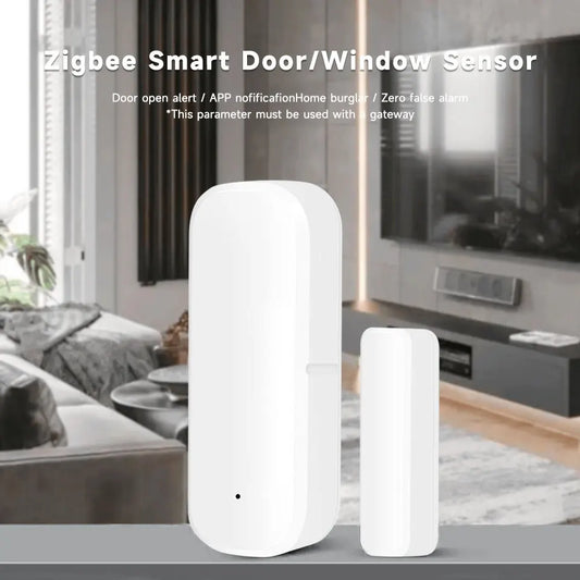 Tuya Zigbee Door Window Sensor Wireless Door Open Closed Detector Smart Home Alarm Security Protection for Home Assistant Peaceful Pleasures Health and Wellness