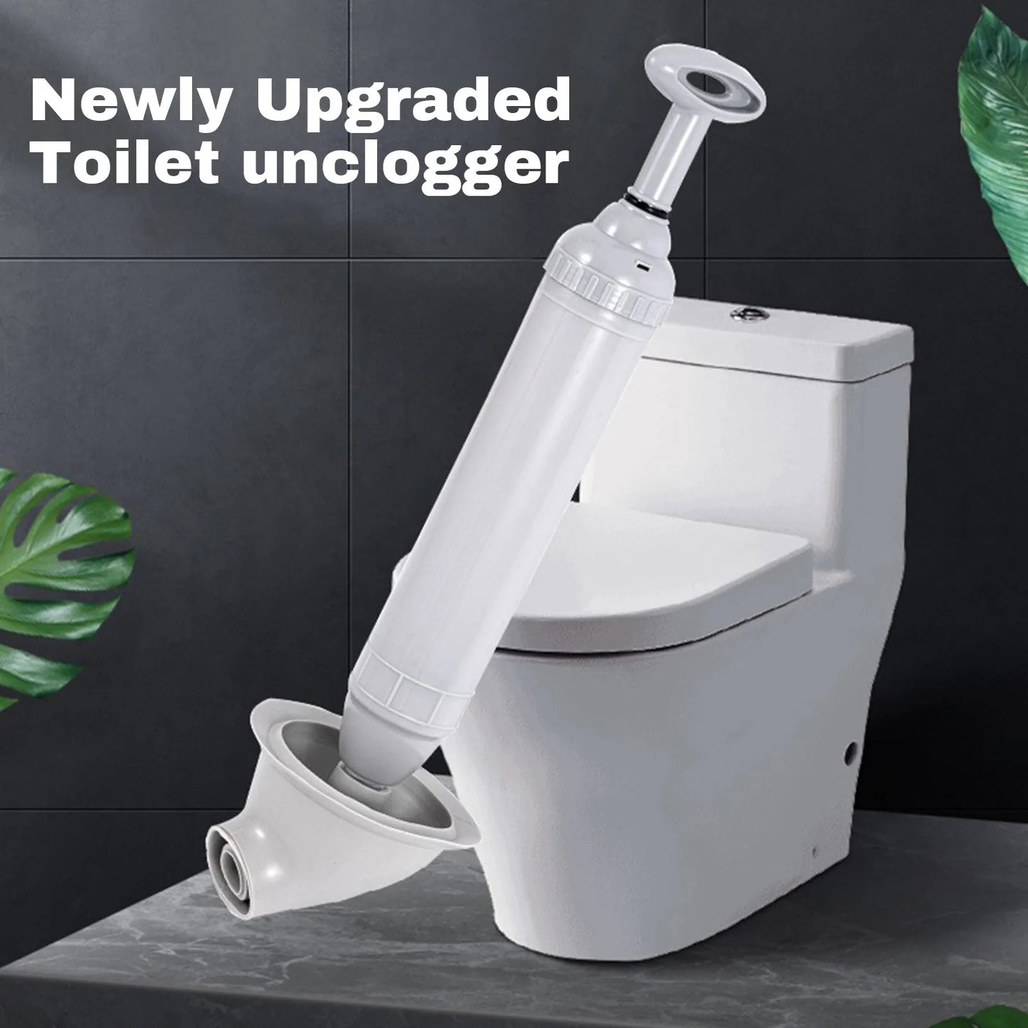 Bathroom Toilet Clog Remover Plunger Vacuum Pump Plunger Manual High Pressure Household Toilet Clog Remover Suction Plunger Peaceful Pleasures Health and Wellness
