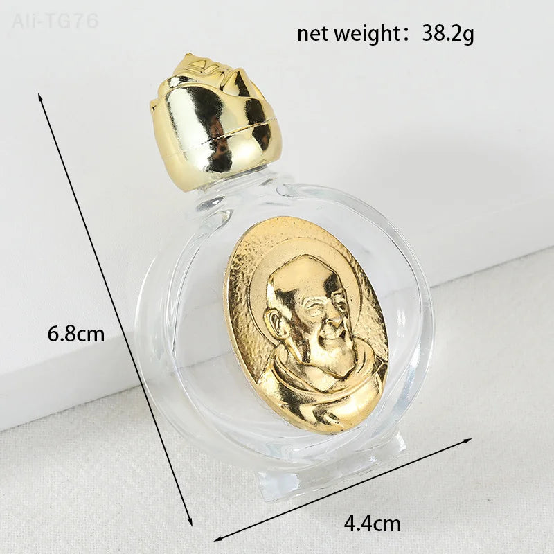 Holy Water Glass Bottle | Christian Baptism Religious Gift